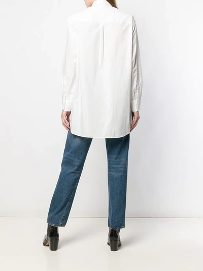 Shop Emporio Armani Button Down Shirt In White