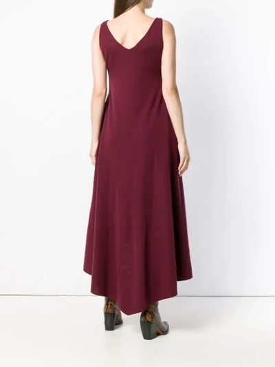 Shop Dsquared2 Fine Knit Midi Dress In Red