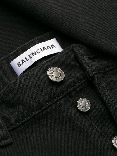 Shop Balenciaga Straight-leg Jeans In Black