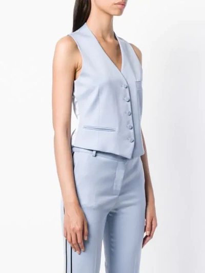Shop Styland Tailored Waistcoat In Blue