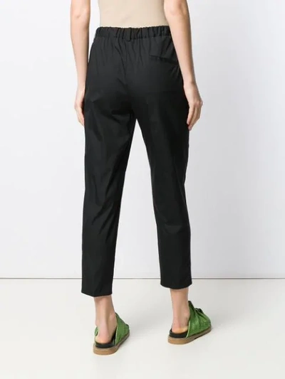 Shop Antonelli Cropped Trousers In Black