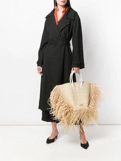 JACQUEMUS BELTED TRENCH COAT - 黑色