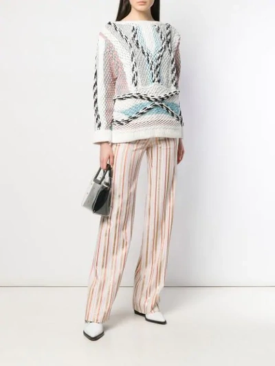 Shop Peter Pilotto Chunky Knitted Cord Jumper In Cotton Cord Pastel