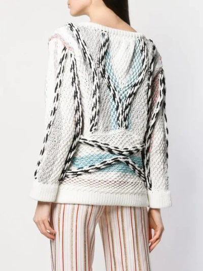 Shop Peter Pilotto Chunky Knitted Cord Jumper In Cotton Cord Pastel