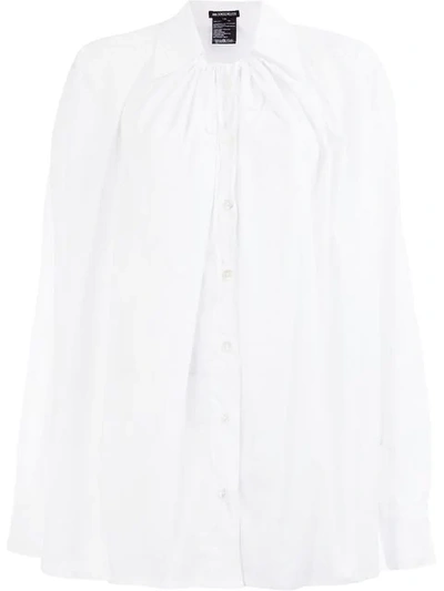 Shop Ann Demeulemeester Tailored Ruched Shirt In White