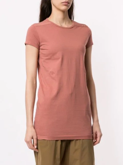 Shop Rick Owens 'level' T-shirt In Red