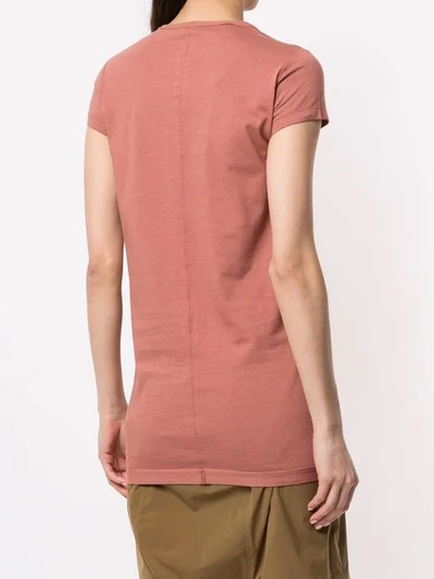 Shop Rick Owens 'level' T-shirt In Red