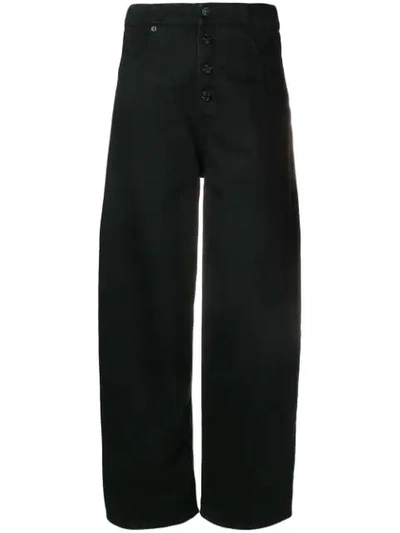 Shop Mm6 Maison Margiela High Waisted Tailored Trousershigh In Black