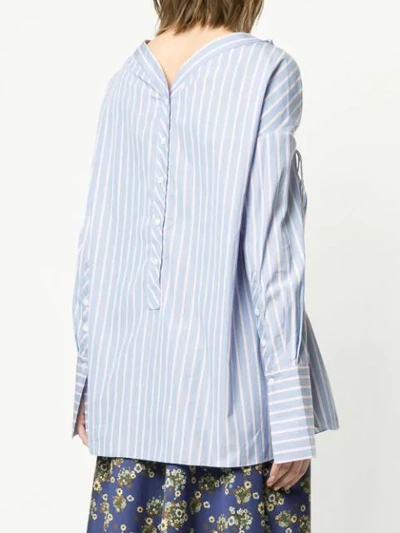 Shop Teija Back To Front Shirt In Blue