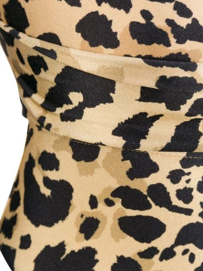Shop Zimmermann Leopard Print Swimsuit - Brown