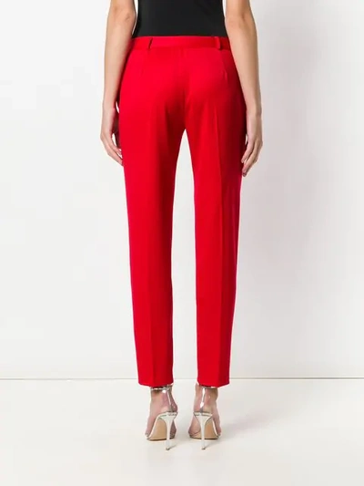 Shop Styland Cigarette Trousers In Red