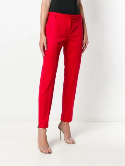 Shop Styland Cigarette Trousers In Red