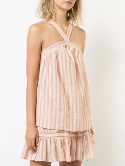 Shop Lemlem Nefasi Criss-cross Strap Top In Pink