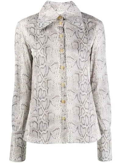 Shop A.w.a.k.e. Mode Python Print Shirt - Neutrals