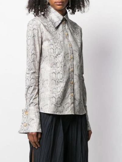 Shop A.w.a.k.e. Mode Python Print Shirt - Neutrals