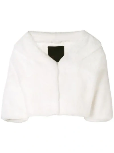 Shop Liska Cropped Jacket In White