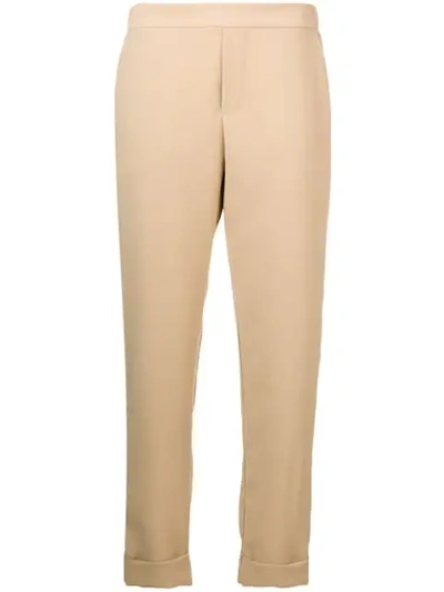 Shop P.a.r.o.s.h . Slim-fit Trousers - Neutrals