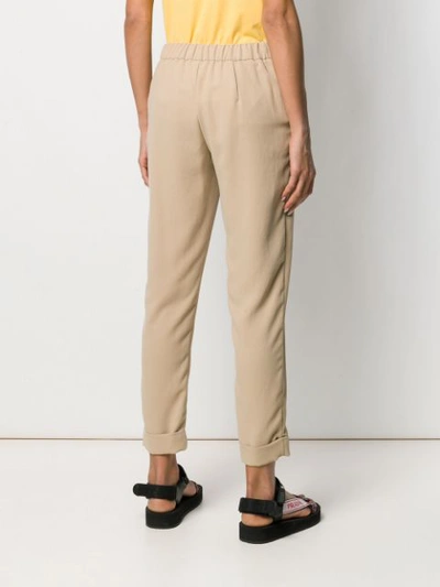 Shop P.a.r.o.s.h . Slim-fit Trousers - Neutrals