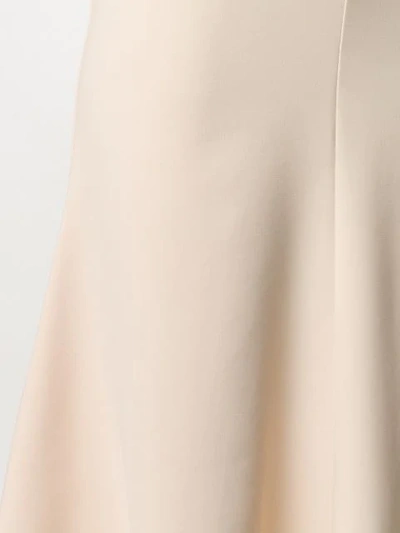 Shop A.w.a.k.e. Curved Midi Full Skirt In Neutrals
