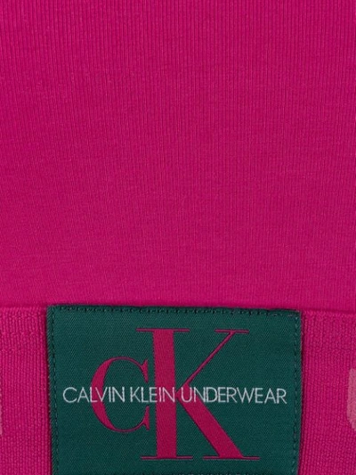 Shop Calvin Klein Underwear Logo Print Bralette In Pink