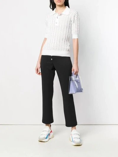 Shop Courrèges Knitted Top In White