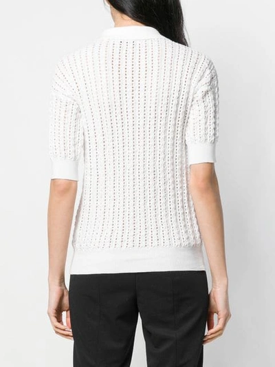 Shop Courrèges Knitted Top In White