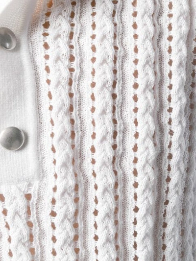 Shop Courrèges Knitted Top In White