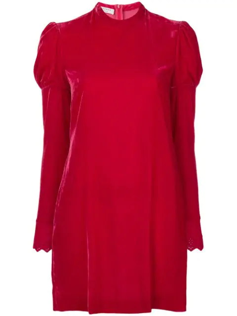 Philosophy Di Lorenzo Serafini Puff Sleeve Dress In Red | ModeSens