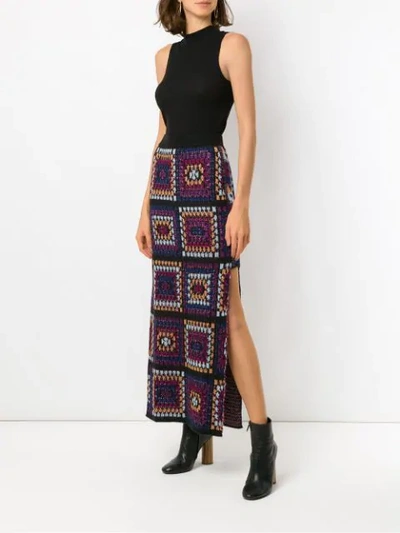 Shop Cecilia Prado Fatima Long Skirt - Multicolour