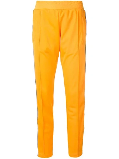 Shop Chiara Ferragni Logomania Track Pants In Orange