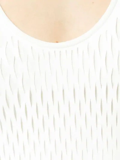 DION LEE CUT-OUT LAYER TANK TOP - 白色