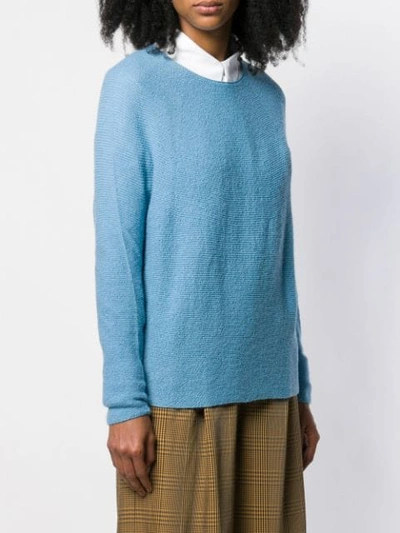 Shop Christian Wijnants Fine Knit Sweater In Light Blue