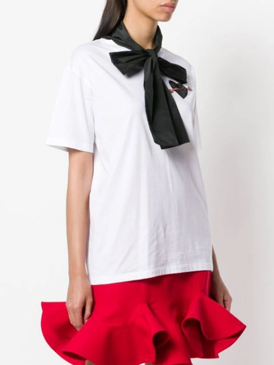 Shop Valentino Pussy Bow Blouse - White