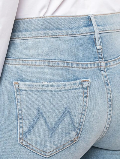 Shop Mother The Weekender Flared Jeans In Blue