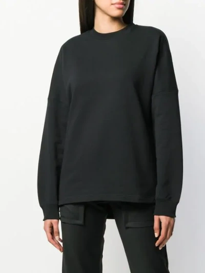 Shop Alexander Wang T Logo Print Sweatshirt In Black