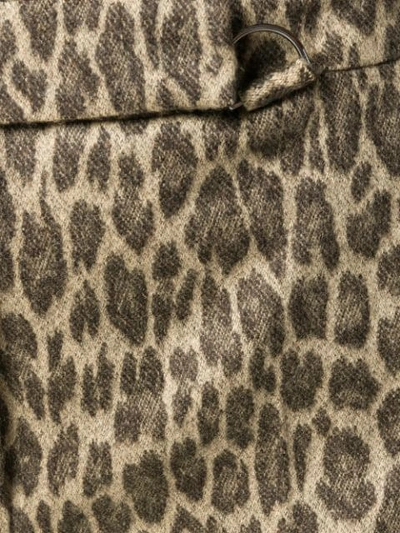 Shop Max Mara Skinny Leopard Print Trousers In Brown