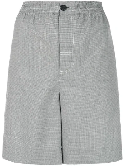 Shop Alexander Wang High Rise Wide Shorts In Grey