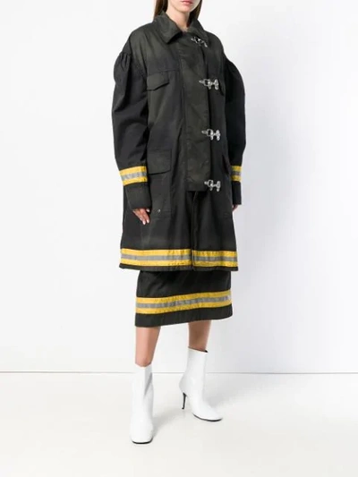 Calvin Klein 205w39nyc Fireman Coat In Black | ModeSens