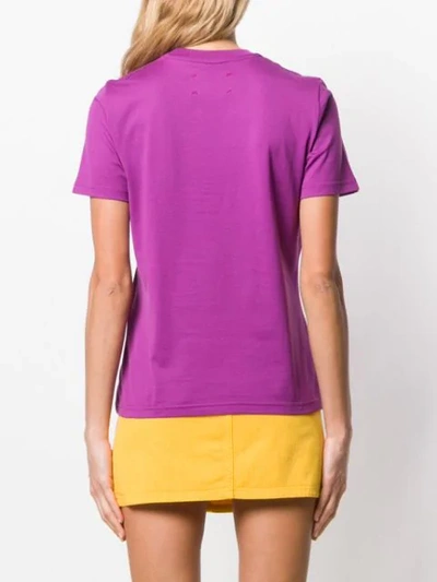 Shop Alberta Ferretti French Kiss Print T-shirt In Purple