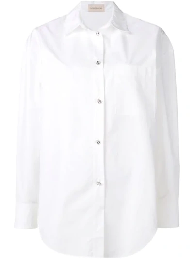 Shop Alexandre Vauthier Chest Pocket Shirt In White