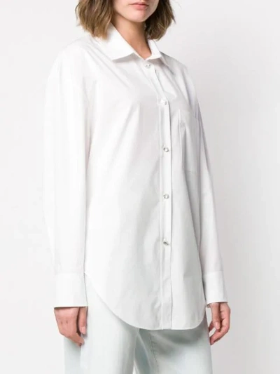 Shop Alexandre Vauthier Chest Pocket Shirt In White