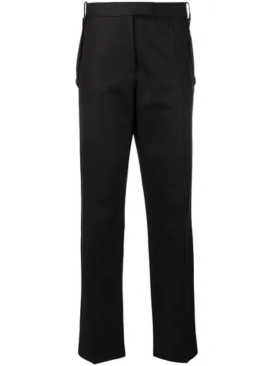 Pre-owned Ferragamo 2000's Tailored Trousers In Black