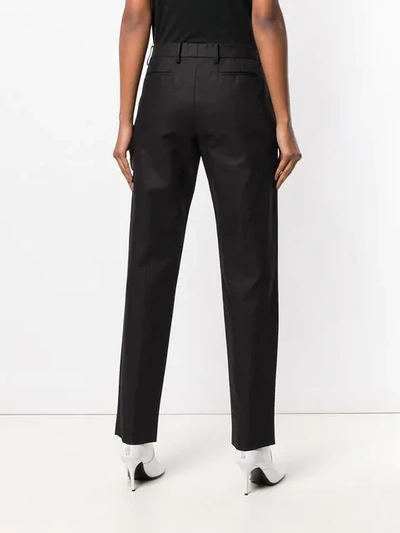 Pre-owned Ferragamo 2000's Tailored Trousers In Black