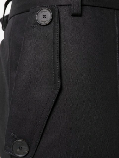 Pre-owned Ferragamo 2000's Tailored Trousers In Black