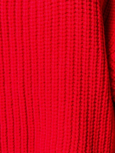 A.W.A.K.E. 不对称高领套头衫 - 红色