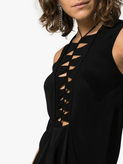 Shop Kitx Cut-out Asymmetric Dress In Black