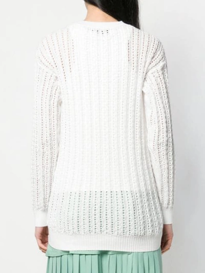 Shop Courrèges Knitted Top In White