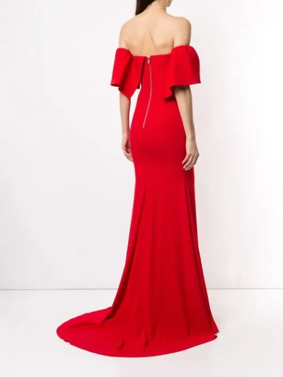 Shop Alex Perry Clemente Gown In Red