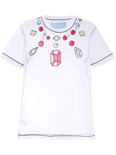 Shop Viktor & Rolf Diamonds Are Forever T-shirt In White