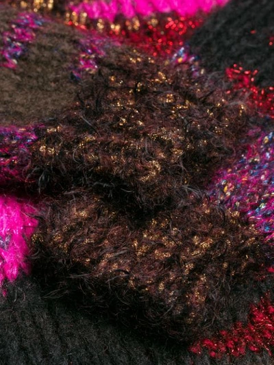 Shop Saint Laurent Camouflage Jacquard Knit Jumper In Pink